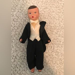 Storybook doll bridal groom 1940s